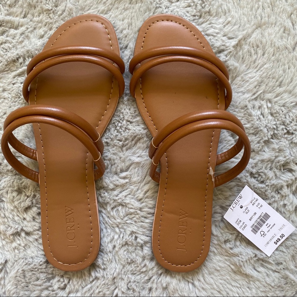 J. Crew Factory | Strappy Slide Sandals NWT